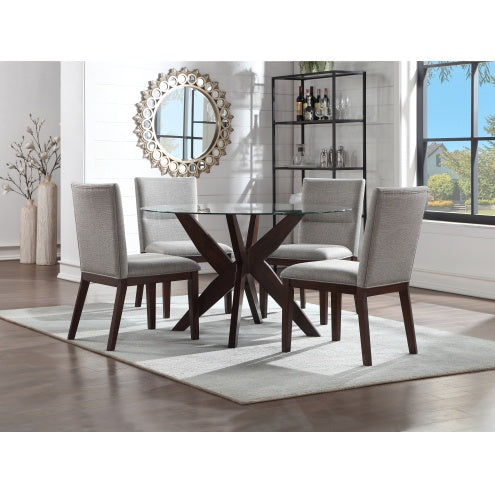 Amalie - Dining Table - Dark Brown