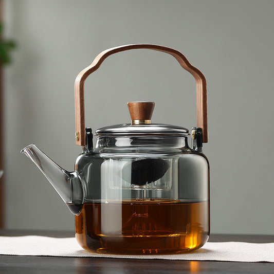 Borosilicate Glass Loop-handled Teapot Large Capacity Teapot Anti-cracking