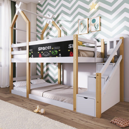 Children's Loft Bed in Solid Wood