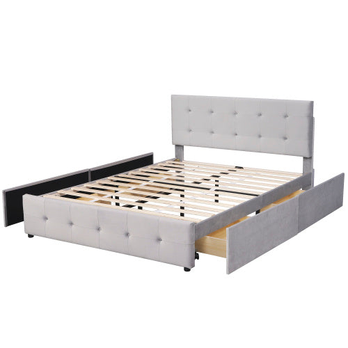 Skin-Friendly Velvet Double Bed