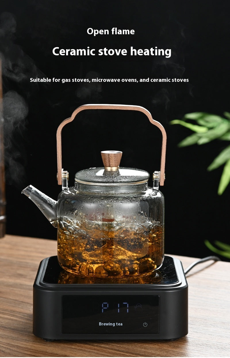 Borosilicate Glass Loop-handled Teapot Large Capacity Teapot Anti-cracking