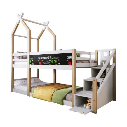 Children's Loft Bed in Solid Wood