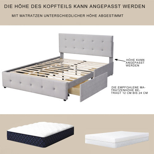 Skin-Friendly Velvet Double Bed