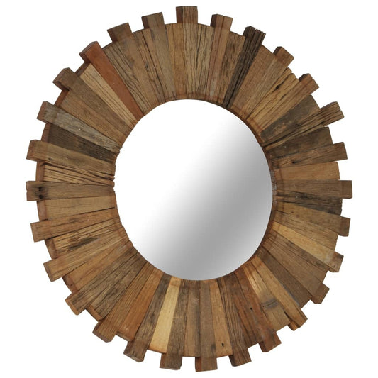 vidaXL Wall Mirror Solid Reclaimed Wood 50 cm