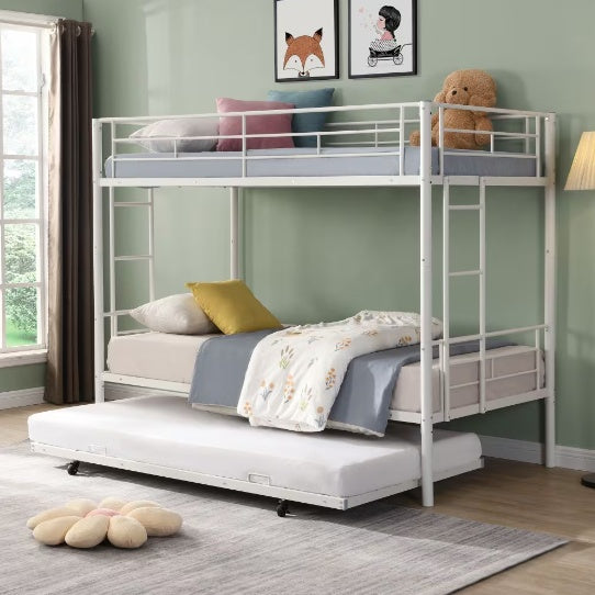 METAL BUNK BED BLACK