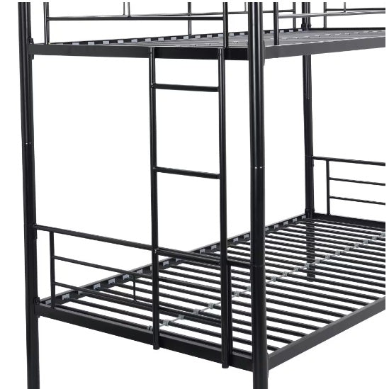 METAL BUNK BED BLACK