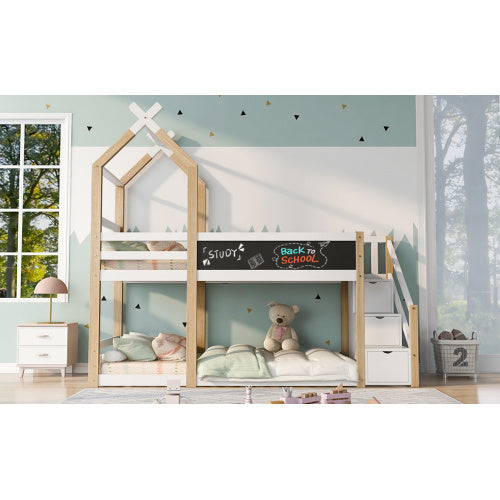 Children's Loft Bed in Solid Wood